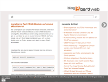 Tablet Screenshot of blog.bartlweb.net